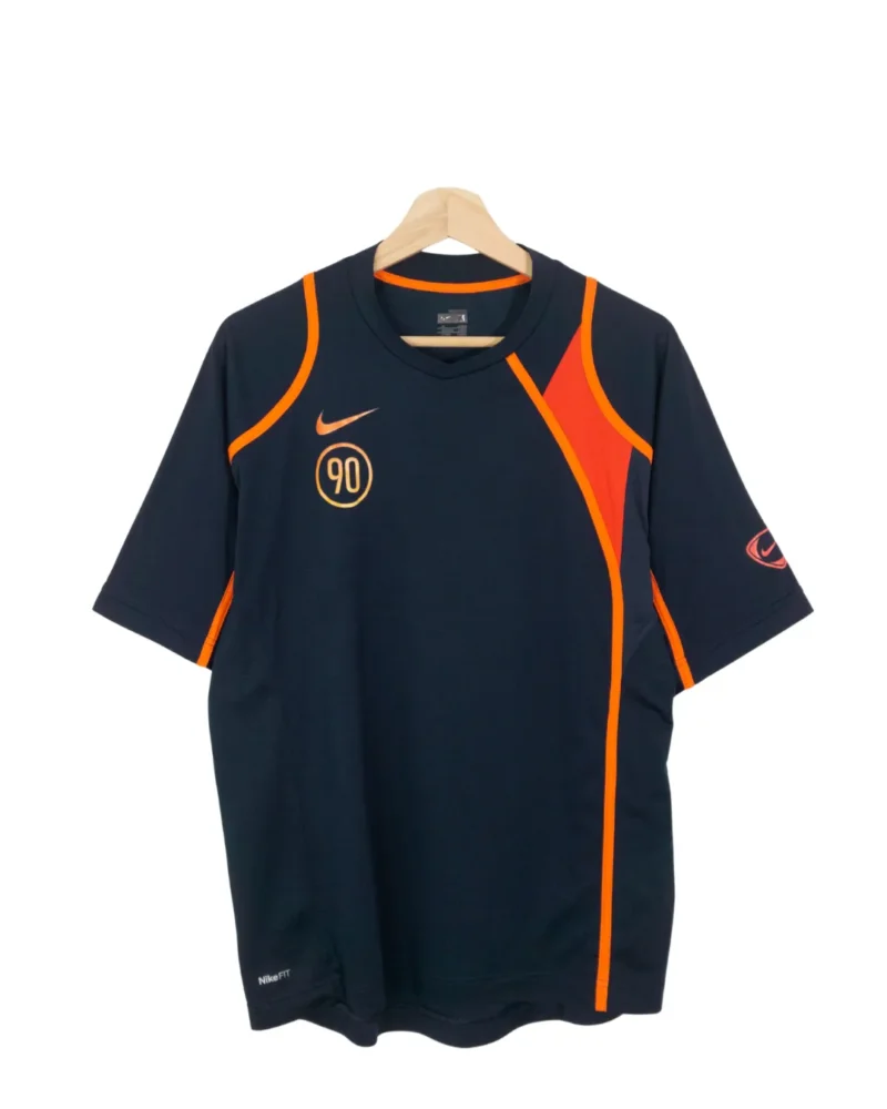 Camiseta Nike total 90 vintage 00s azul marino/naranja M