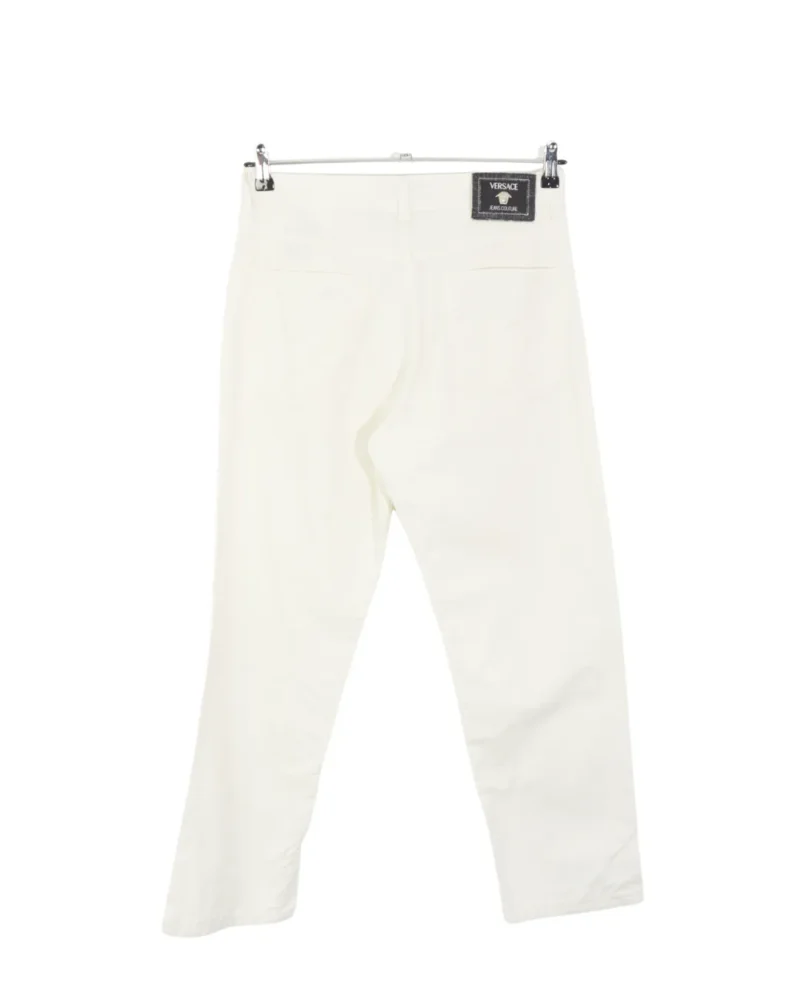 Pantalón blanco Versace vintage 90s 46