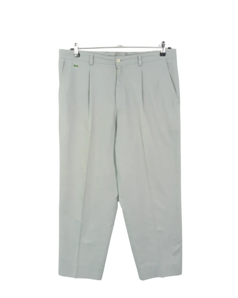 Pantalón de pinza gris Lacoste vintage 90s 46
