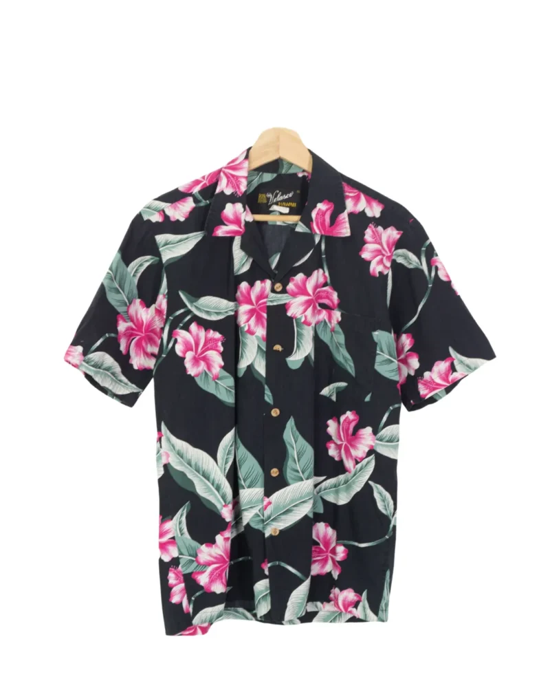 Camisa Hawaiana de flores vintage M