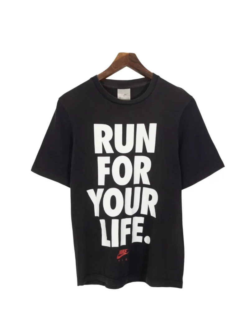 Camiseta nike vintage 00s negra run for your life M