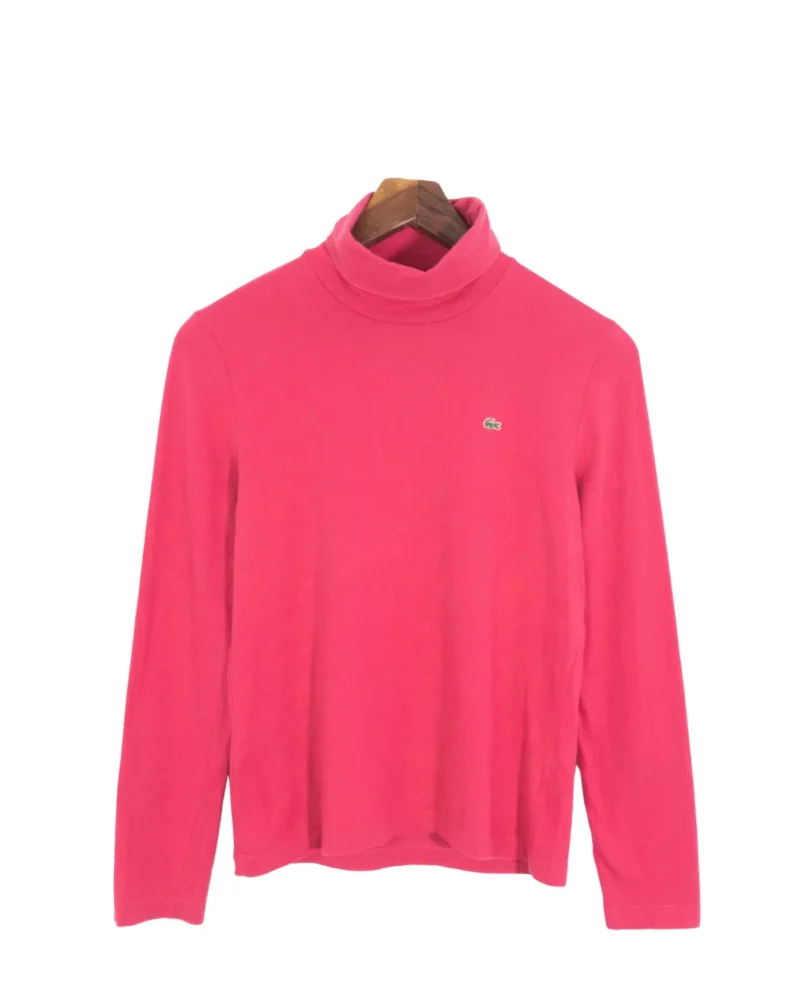 Camiseta cuello alto lacoste mujer rosa 42