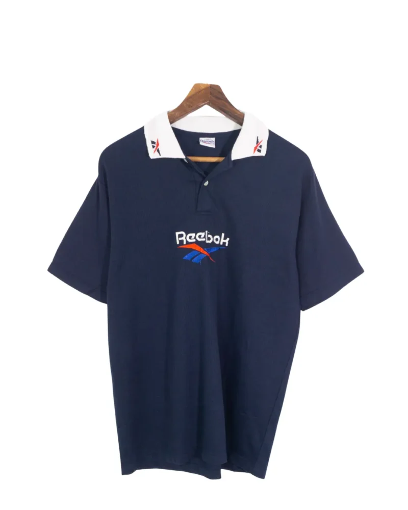 Polo Reebok bootleg vintage 90s azul marino XL