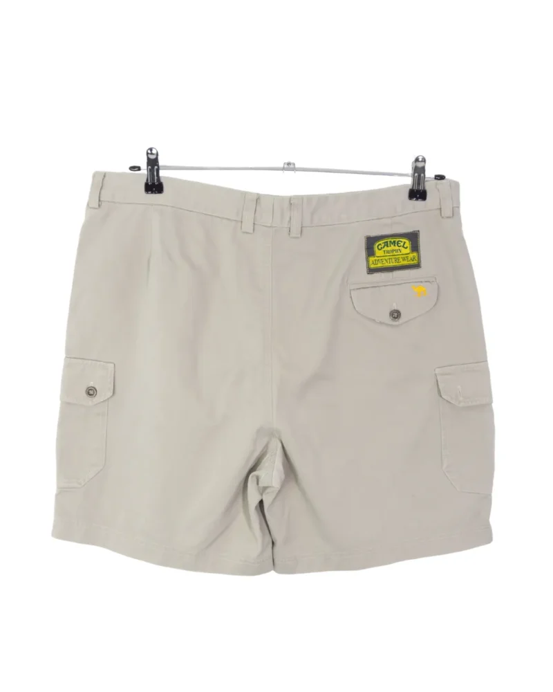 Pantalón corto marron Camel Tropy vintage 90s veige L