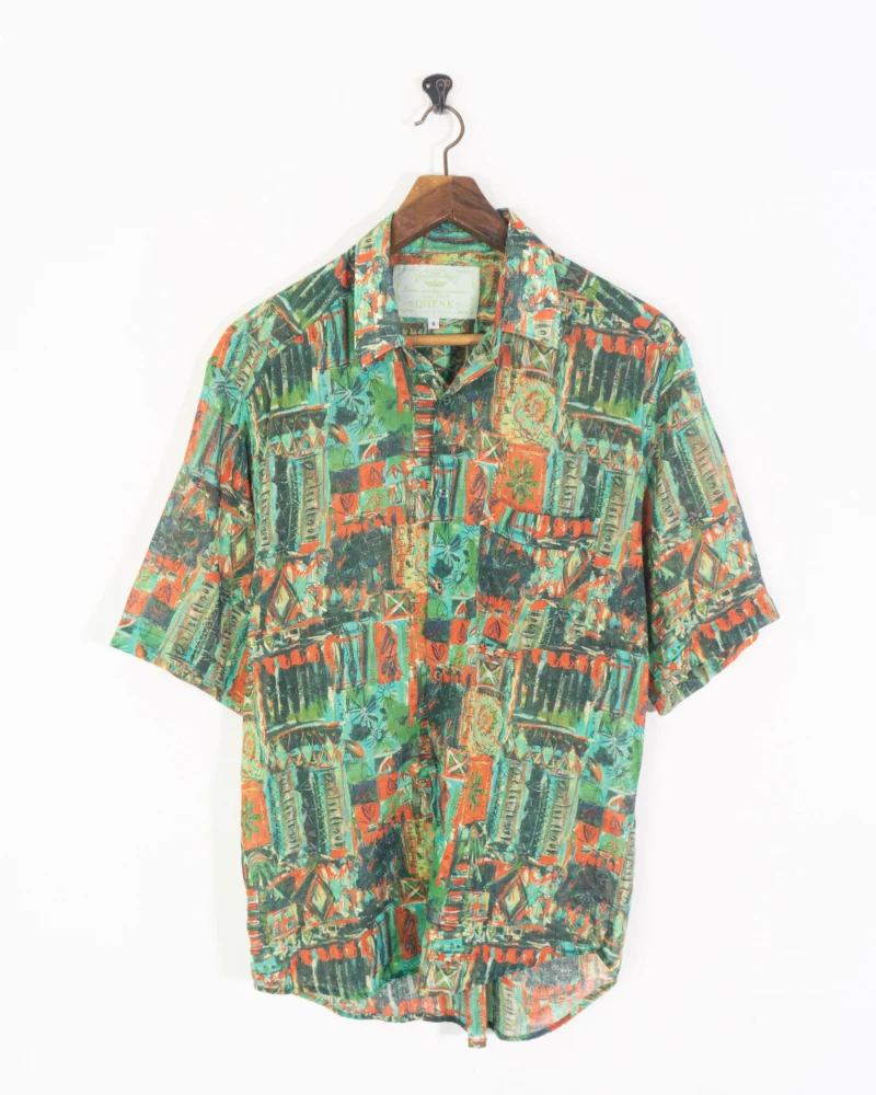 Camisa estampada vintage 90s L - Imagen 2