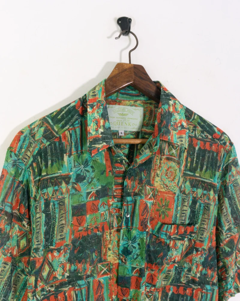 Camisa estampada vintage 90s L - Imagen 3