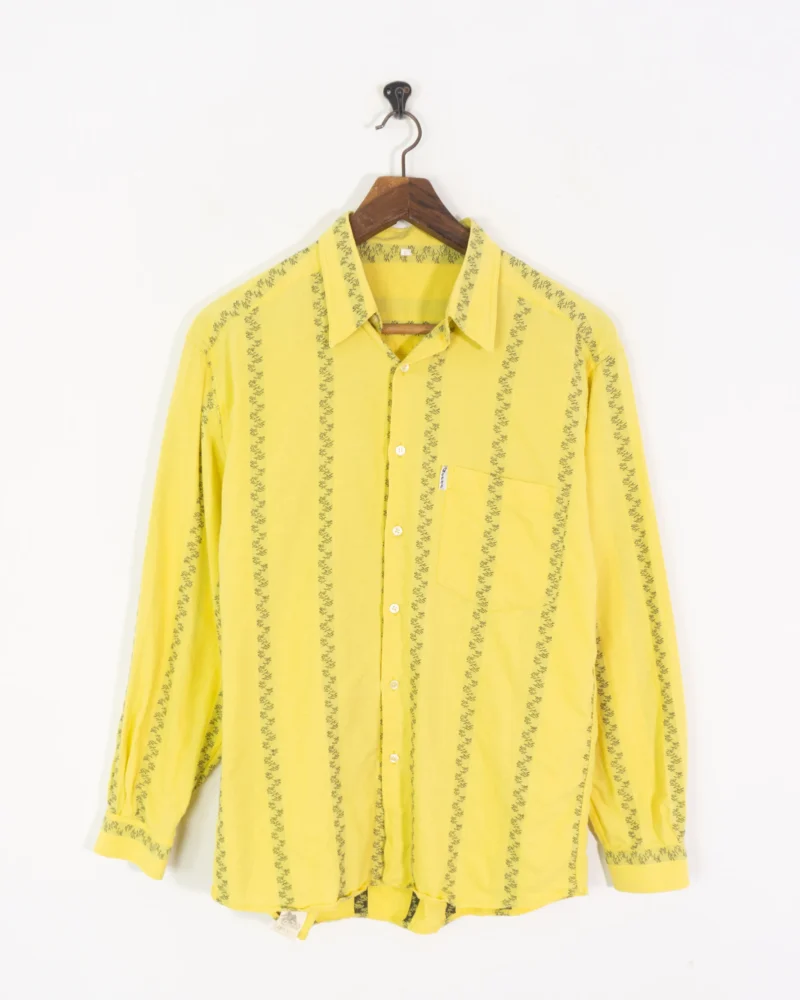 Camisa amarilla vintage 90s M - Imagen 2