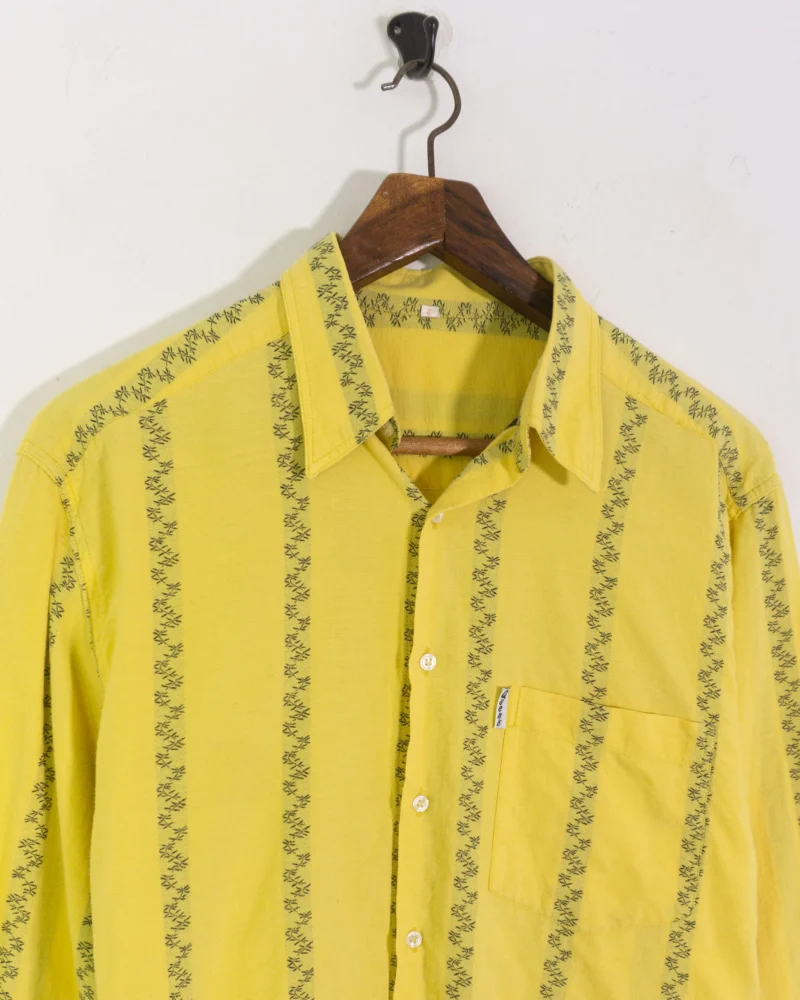 Camisa amarilla vintage 90s M - Imagen 3