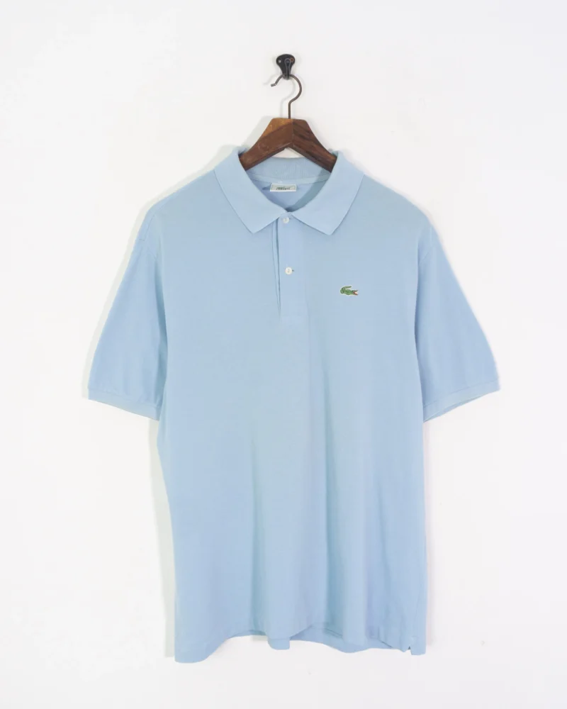 Polo Lacoste vintage 00s azul claro XL - Imagen 2