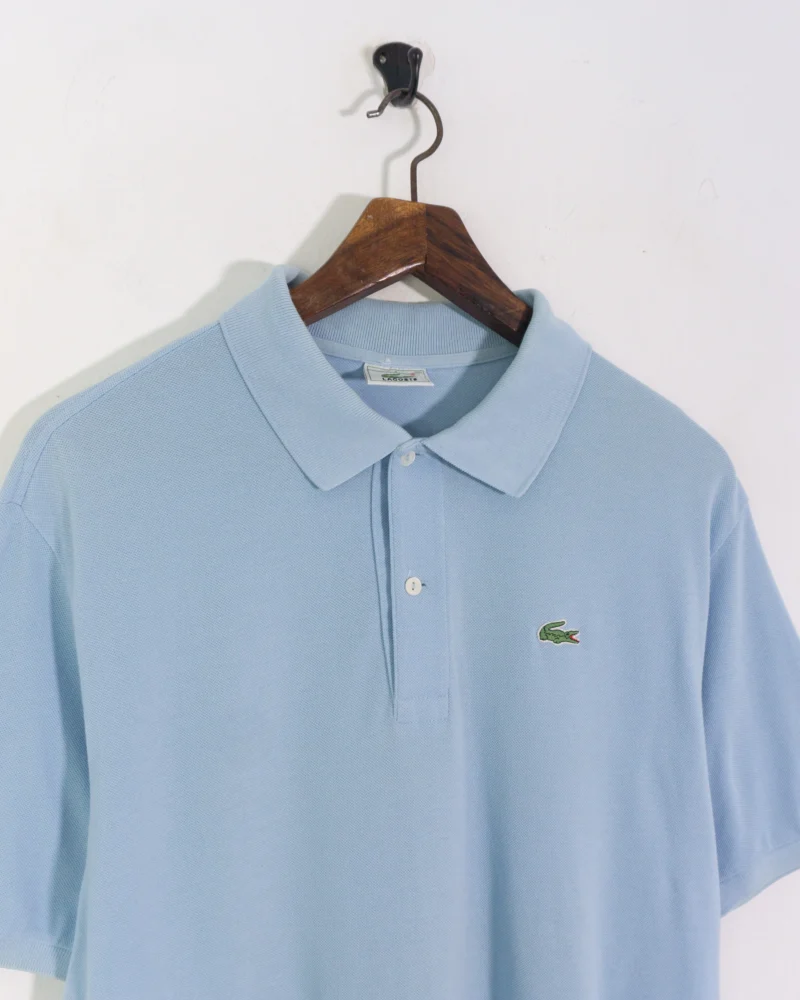Polo Lacoste vintage 00s azul claro XL - Imagen 3
