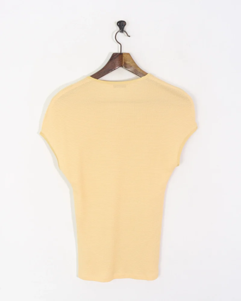 Blusa Burberrys vintage 90s amarilla 42 - Imagen 4