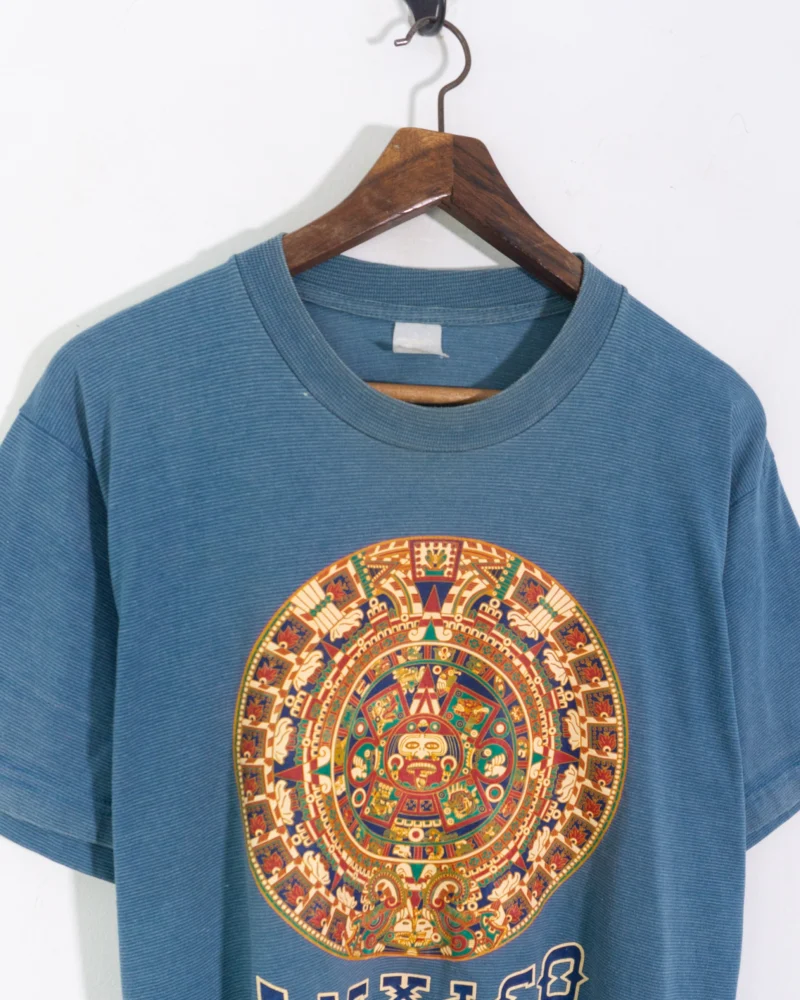 Camiseta souvenir Mexico vintage 00s azul L - Imagen 3