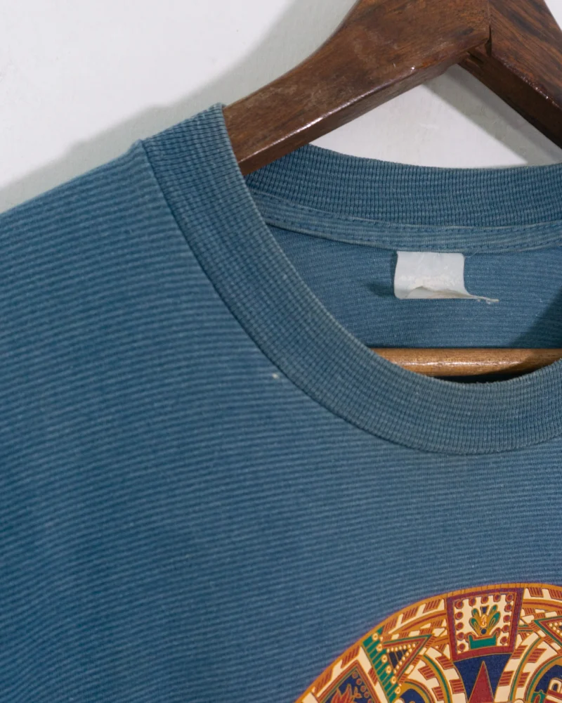 Camiseta souvenir Mexico vintage 00s azul L - Imagen 4