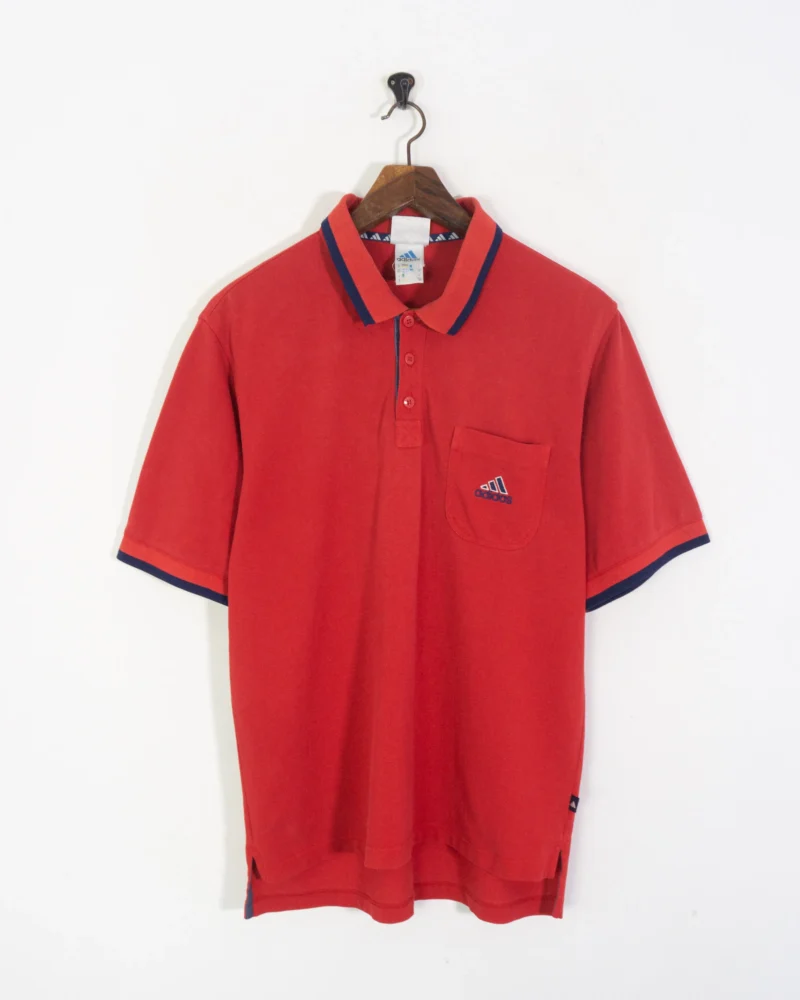 Polo Adidas vintage 00s rojo M - Imagen 2