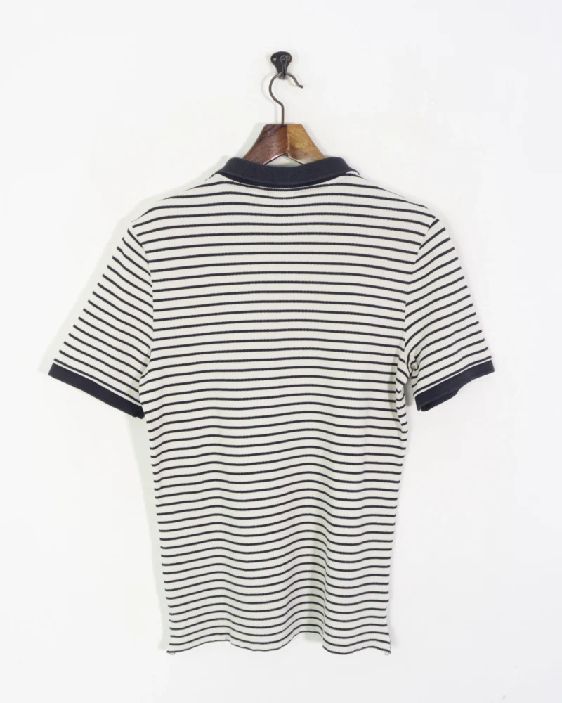 Polo Nike de rayas negro/blanco M - Imagen 4