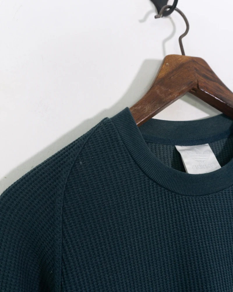 Sudadera cuello redondo Adidas vintage 90s gris L - Imagen 5