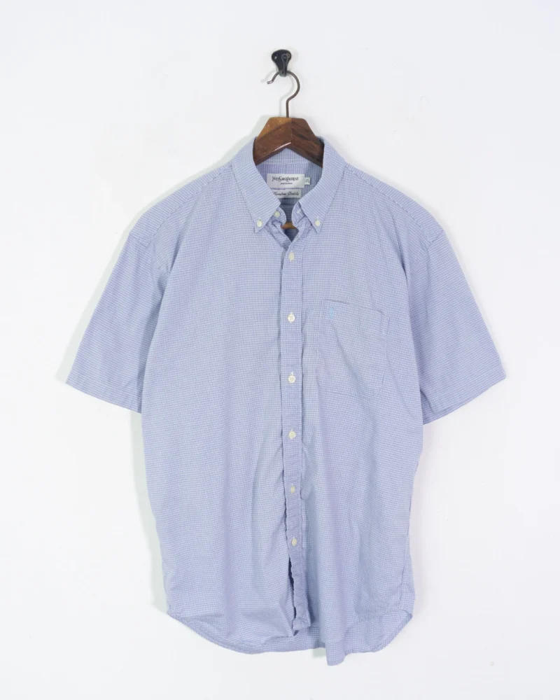 Camisa Yves Saint Laurent vintage 00s azul M - Imagen 2