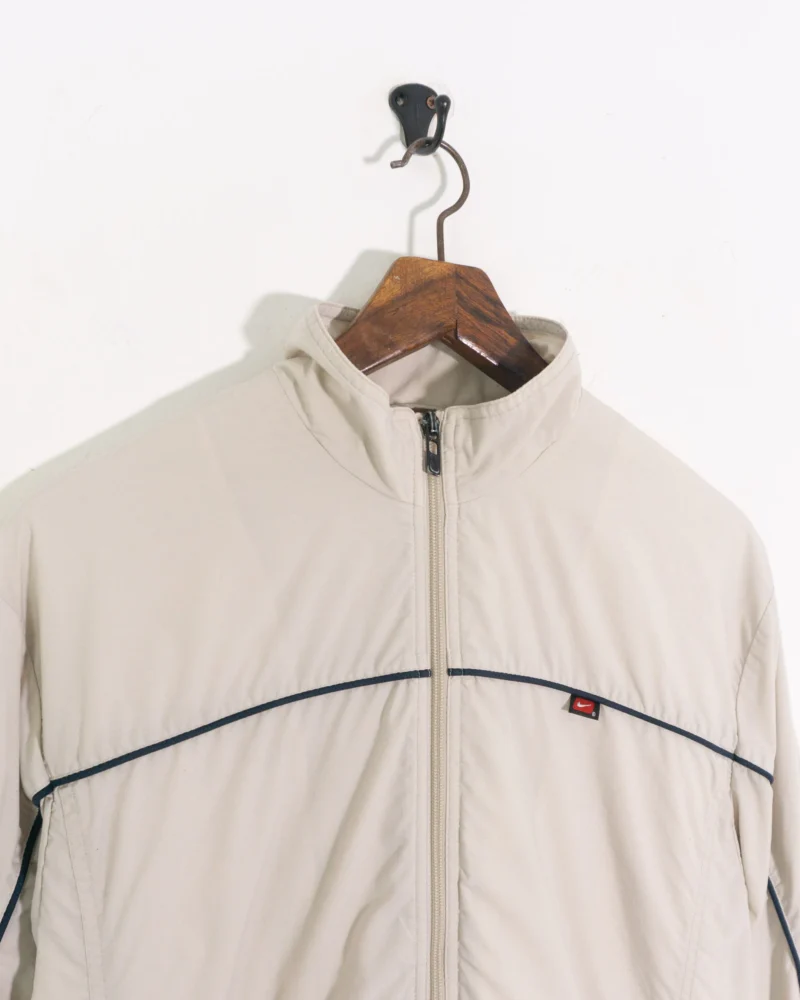 Chaqueta deportiva Nike vintage 00s beige S - Imagen 4