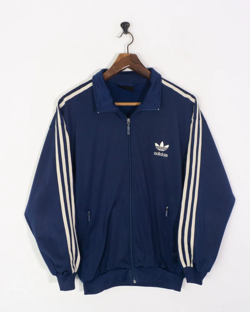Chaqueta deportiva Adidas vintage 90s azul marino L - Imagen 2