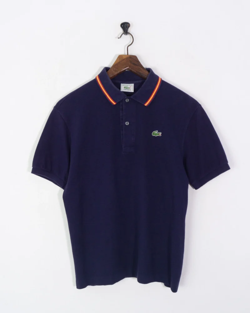 Polo Lacoste vintage 00s azul marino S - Imagen 2