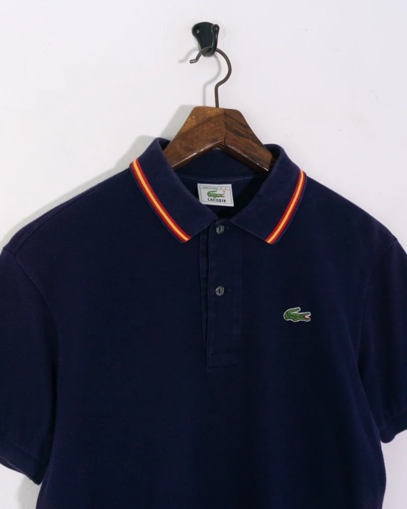Polo Lacoste vintage 00s azul marino S - Imagen 3
