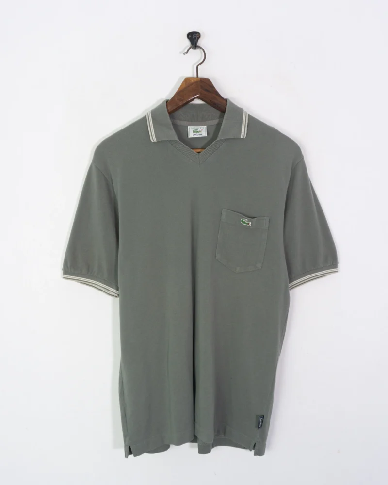 Polo Lacoste vintage 00s verde L - Imagen 2