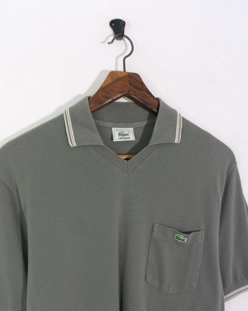Polo Lacoste vintage 00s verde L - Imagen 3