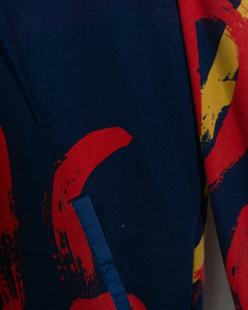 Sudadera adidas azul/rojo/naranja M - Imagen 4