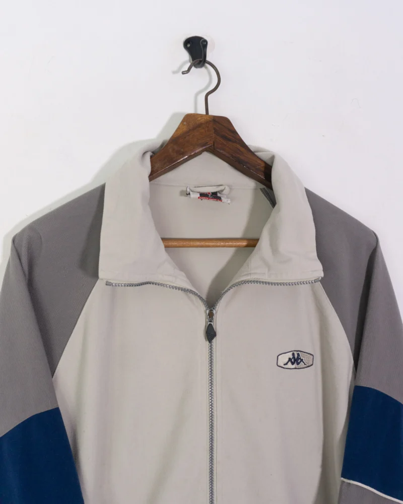 Chaqueta deportiva Kappa vintage 00s beige/gris/azil marino L - Imagen 3