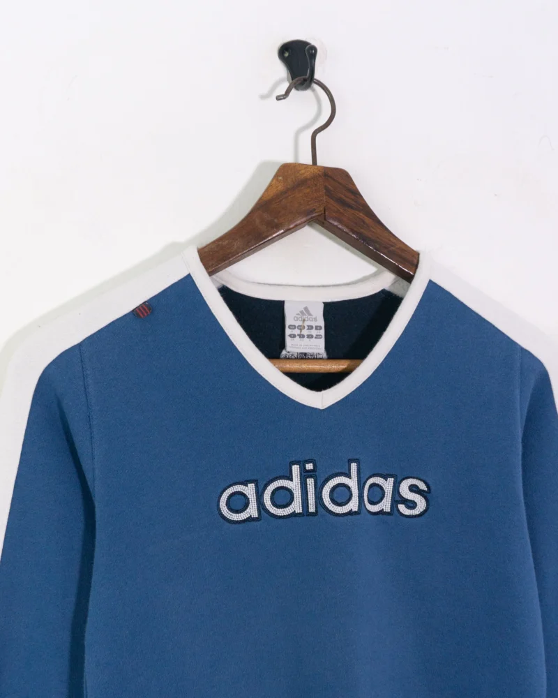 Sudadera mujer Adidas vintage 00s azul M - Imagen 3