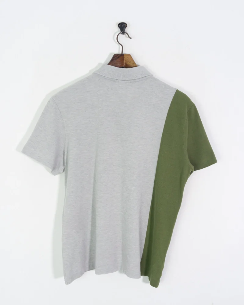 Polo Lacoste gris/verde/blanco M - Imagen 5