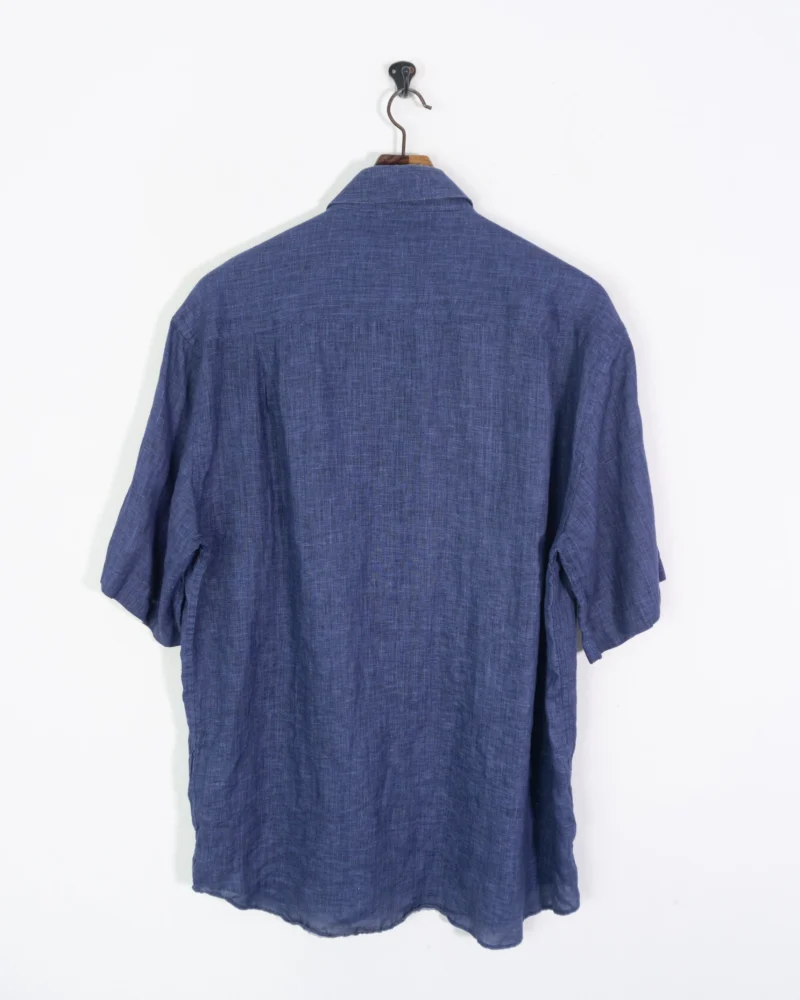 Camisa de lino Paul Shark azul marino XL - Imagen 5