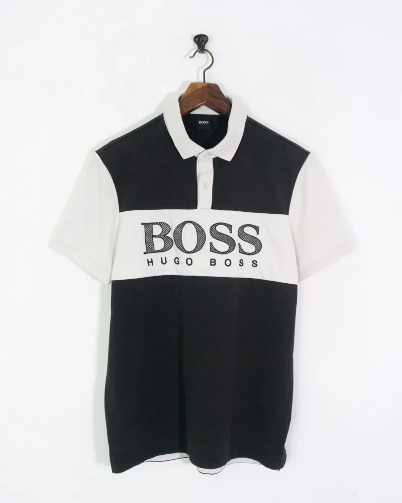 Polo Hugo Boss negro/blanco M - Imagen 2