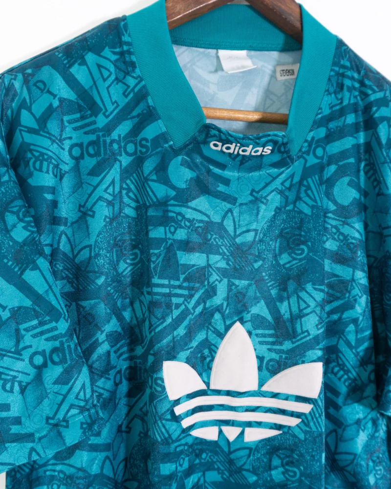 Camiseta deportiva Adidas vintage 00s verde XL - Imagen 4