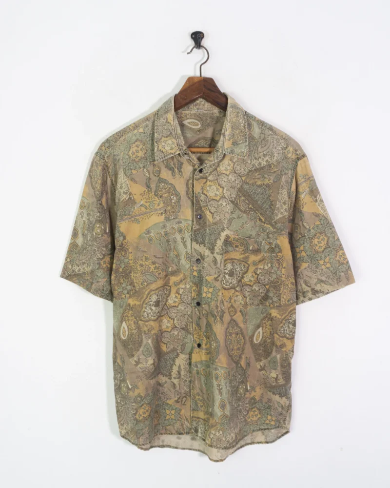 Camisa estampada vintage 90s L - Imagen 2