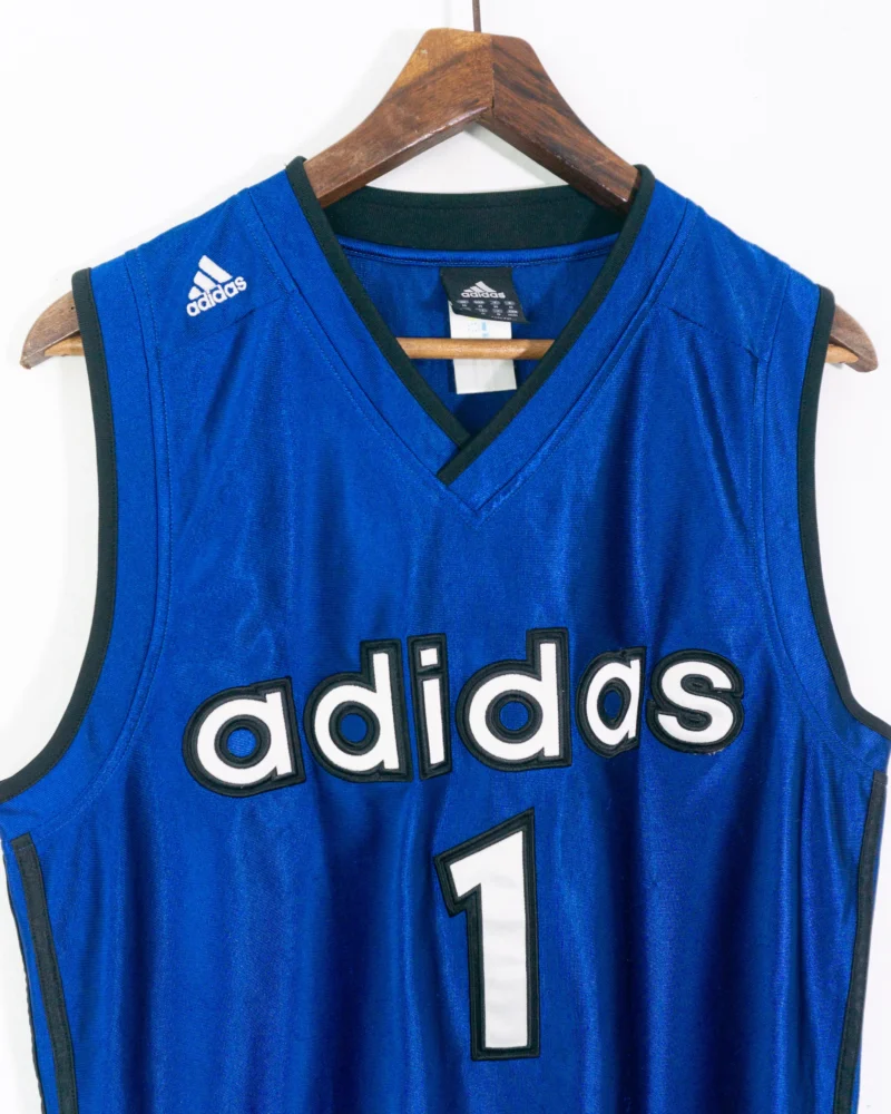Camiseta deportiva sin mangas Adidas vintage 00s azul M - Imagen 3