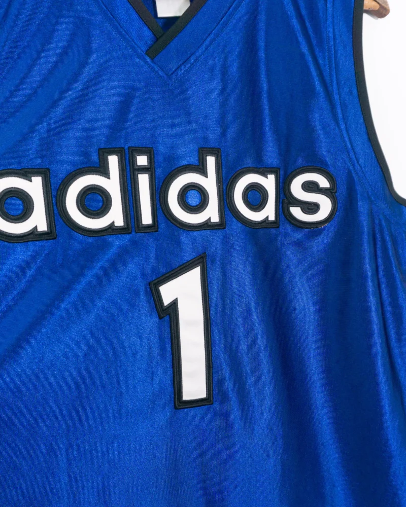 Camiseta deportiva sin mangas Adidas vintage 00s azul M - Imagen 4