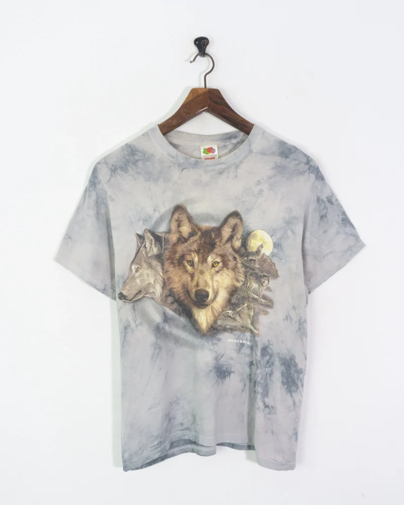 Camiseta Fruit Of The Loom wolf print M - Imagen 2