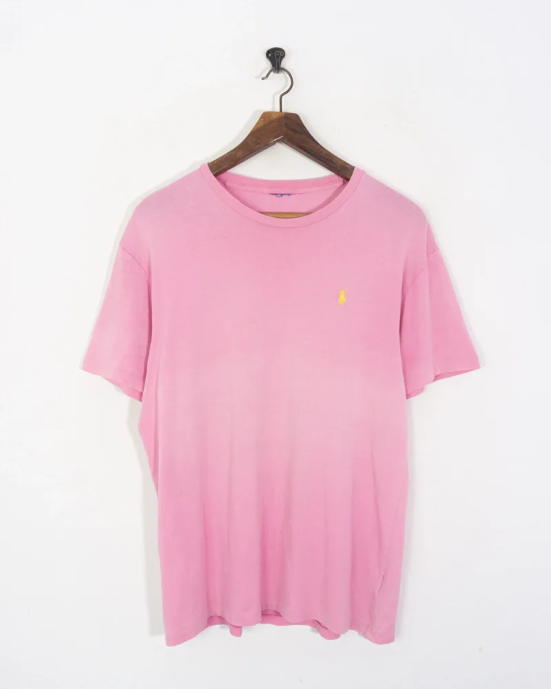 Camiseta Ralph Lauren vintage 00s rosa M - Imagen 2