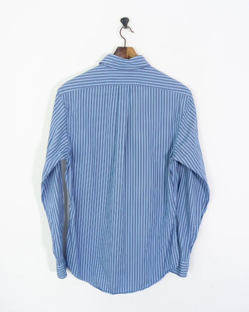 Camisa de rayas Ralph Lauren vintage 00s azul M - Imagen 5