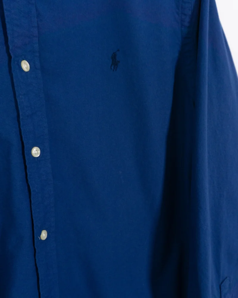 Camisa de algodón Ralph Lauren azul L - Imagen 4