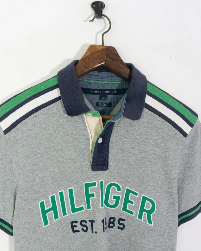 Polo Tommy Hilfiger gris M - Imagen 3