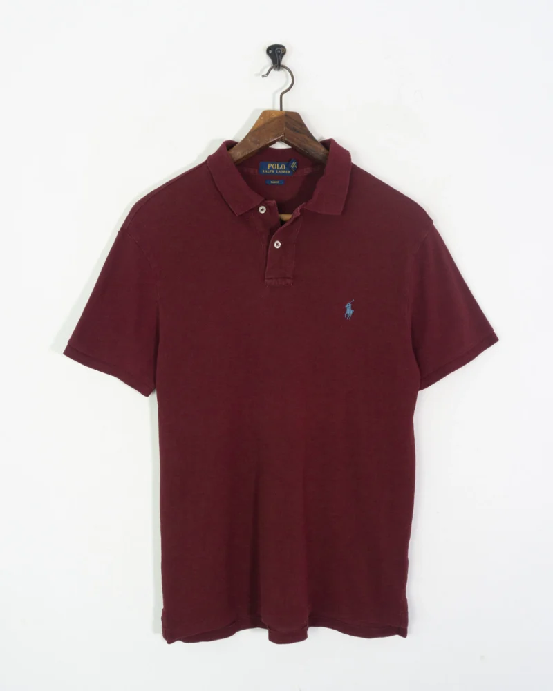 Polo slim-fit Ralph Lauren burdeos L - Imagen 2