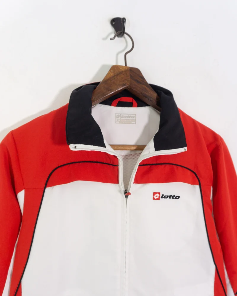 Chaqueta deportiva Lotto vintage 00s rojo/blanco S - Imagen 3