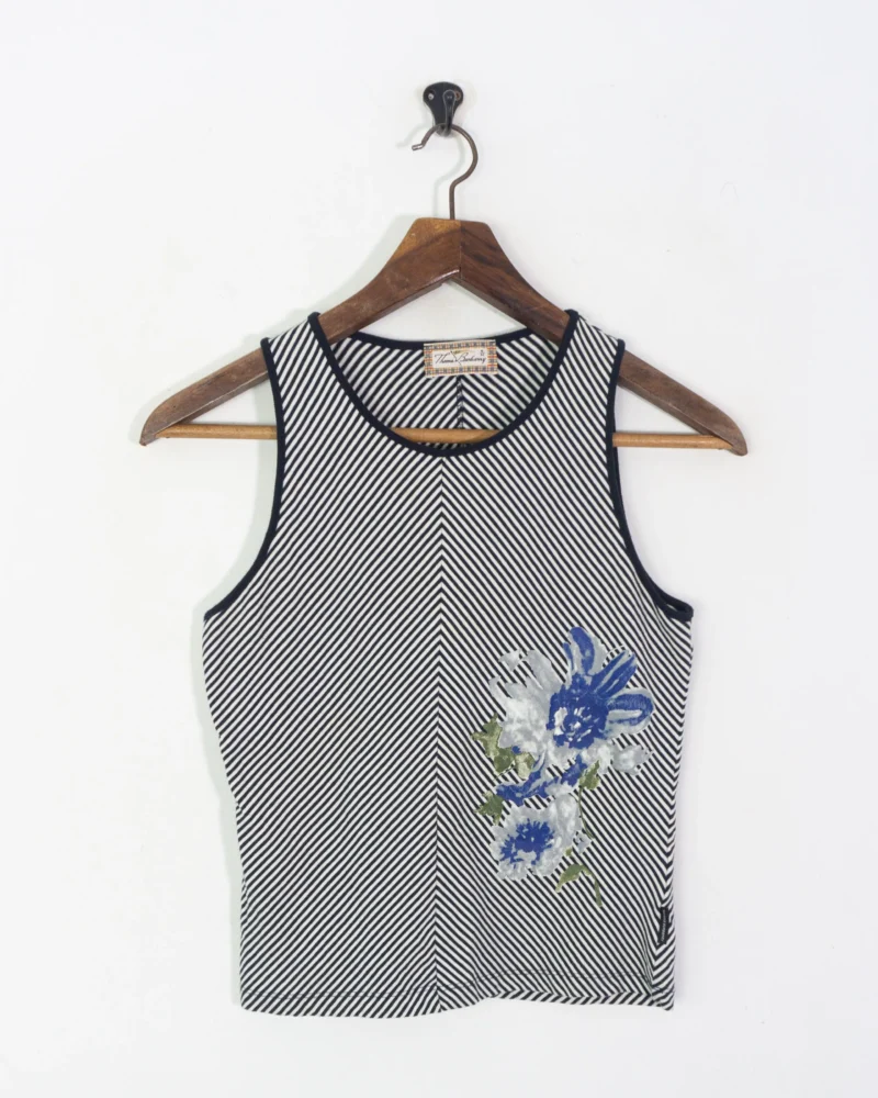 Camiseta sin mangas Thomas Burberry vintage 90s M - Imagen 2