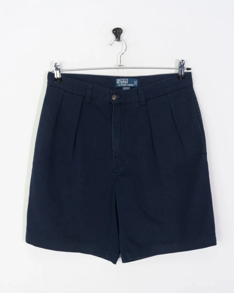 Pantalón corto Ralph Lauren vintage 00s azul marino W32 - Imagen 2