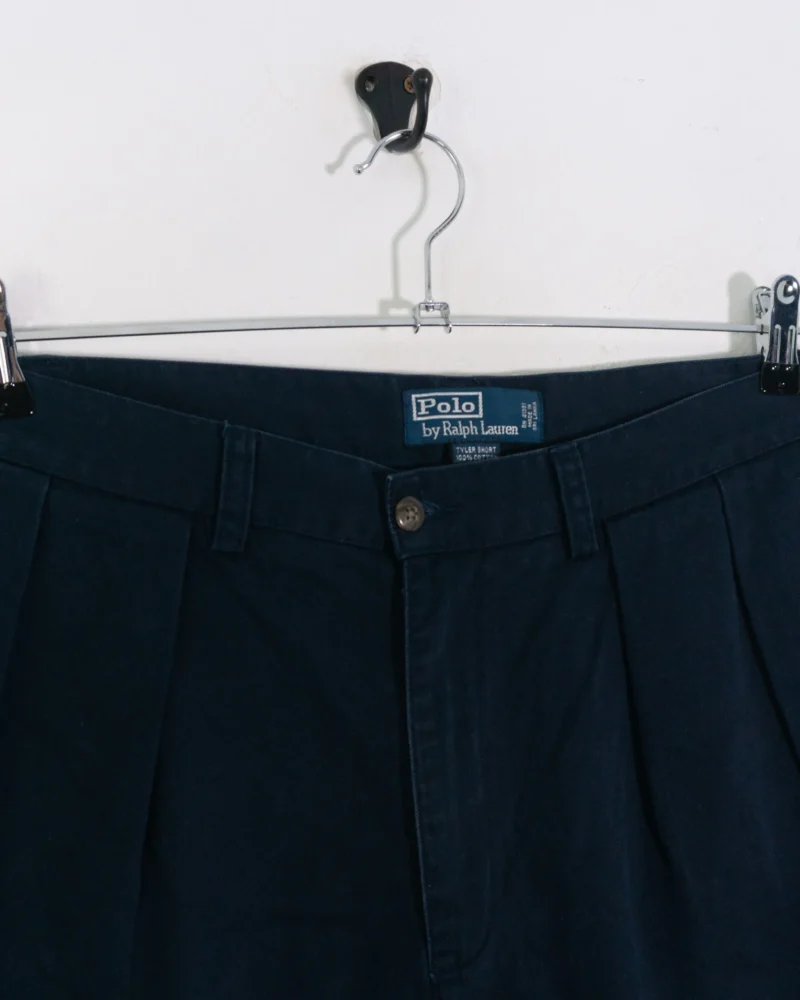 Pantalón corto Ralph Lauren vintage 00s azul marino W32 - Imagen 3