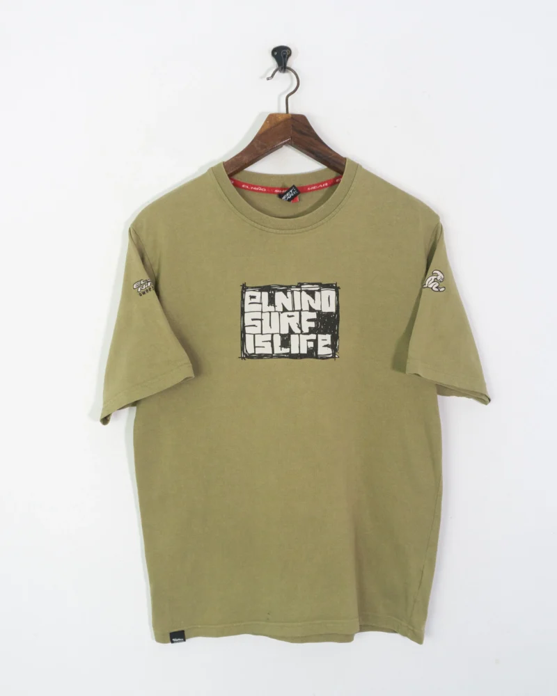 Camiseta El Niño Y2K marrón S - Imagen 2
