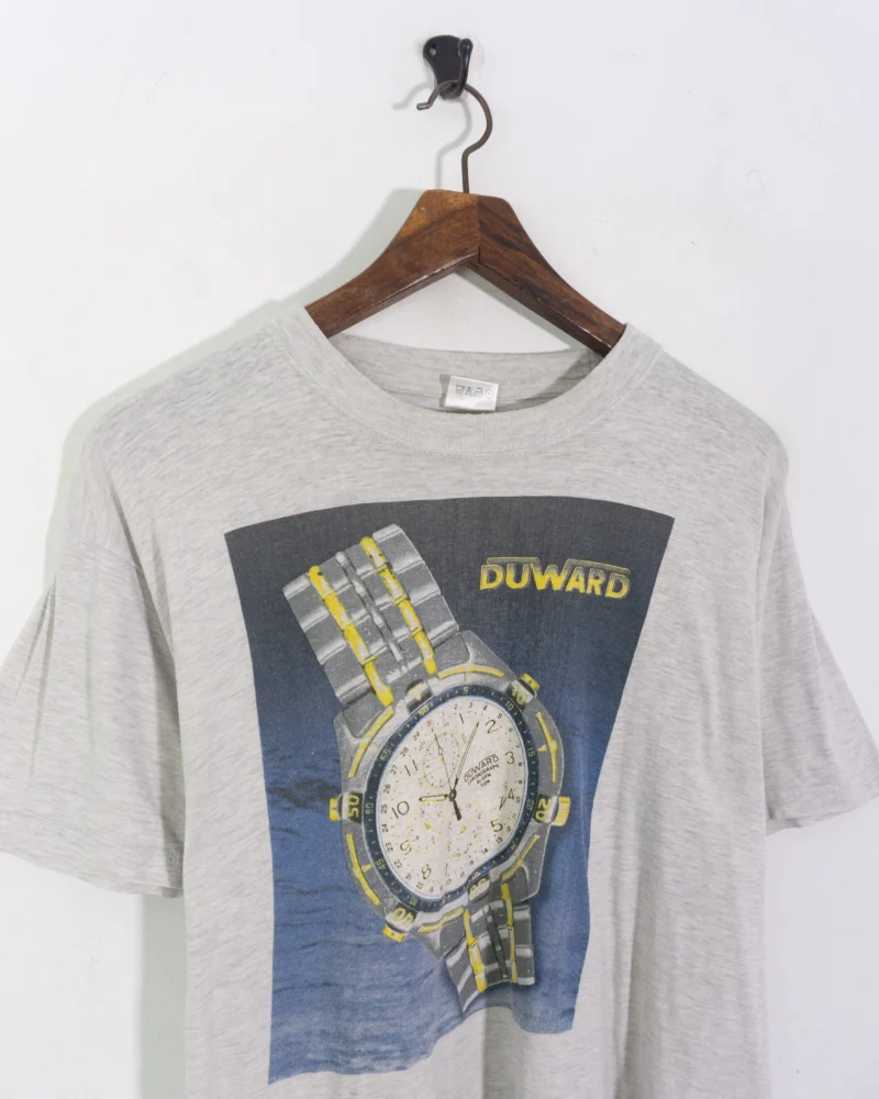 Camiseta Duward relojes vintage 00s gris S - Imagen 5