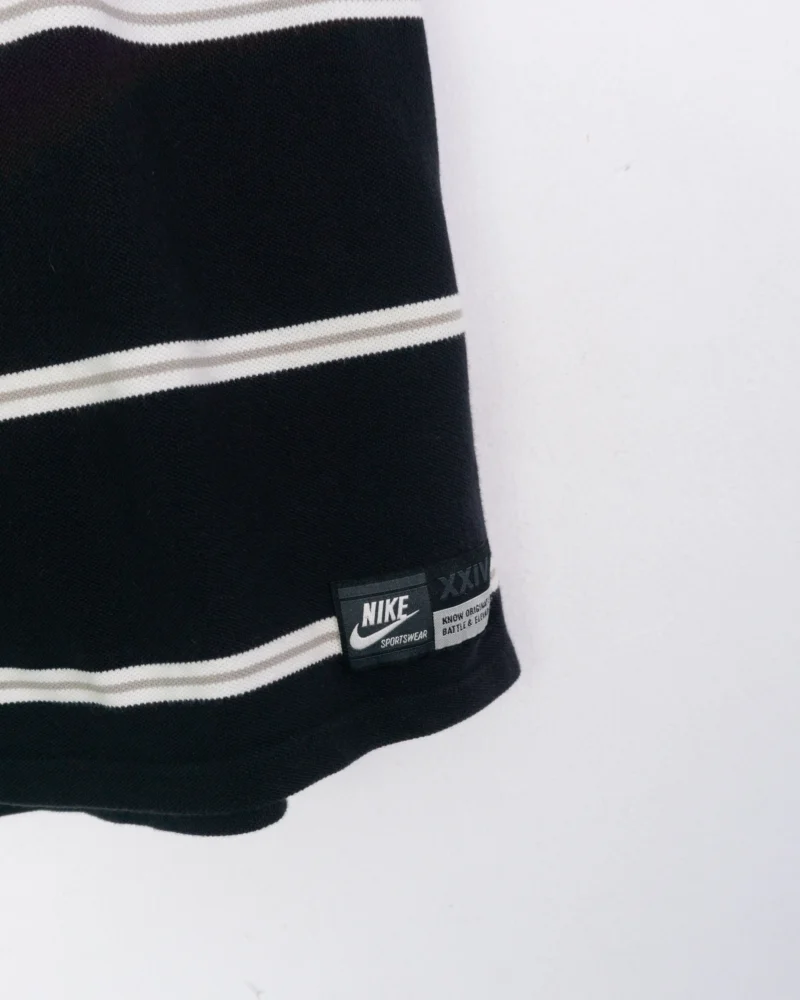 Polo de rayas Nike negro S - Imagen 4